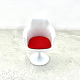 1:12 Modern Miniature Red Tulip Chair