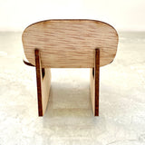 1:12 Modern Miniature Wood Rocking Chair