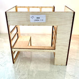 1:12 Modern Miniature Bunk Bed w/Desk