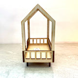 1:12 Modern Miniature Baby Crib