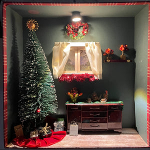 1:12 Miniature Christmas Diorama Box